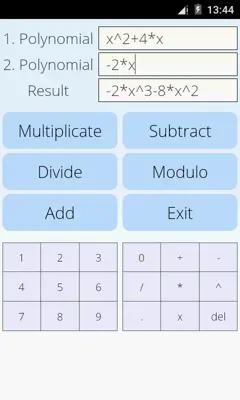 Polynomial Calculator android App screenshot 3